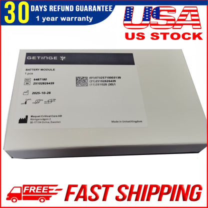 REF 6487180 NEW Genuine Battery for Getinge MAQUET Servo I Servo S Servo U