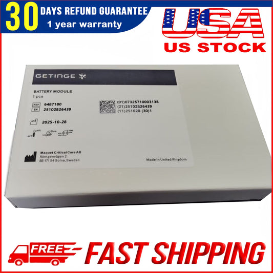 REF 6487180 NEW Genuine Battery for Getinge MAQUET Servo I Servo S Servo U
