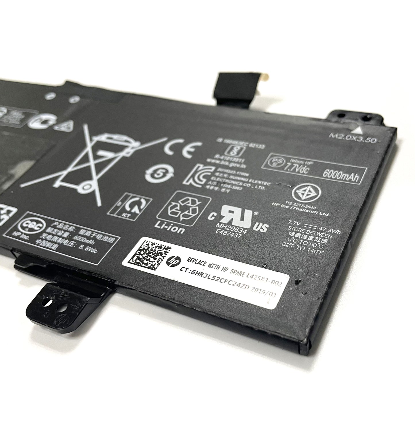 New GB02XL Battery Replacement for HP Chromebook x360 11 G2 EE (HSTNN-IB8W, L42550-2C1, L42583-005)