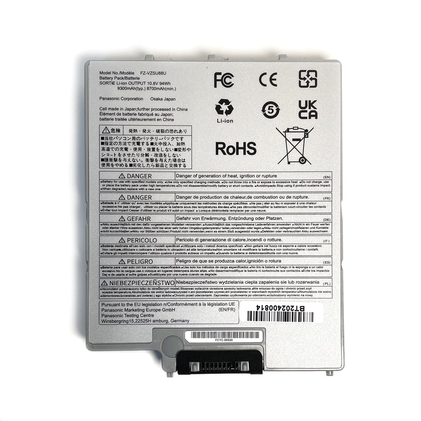 Genuine Panasonic FZ-VZSU88U Longlife Li-Ion Tablet PC Battery For Panasonic Toughpad