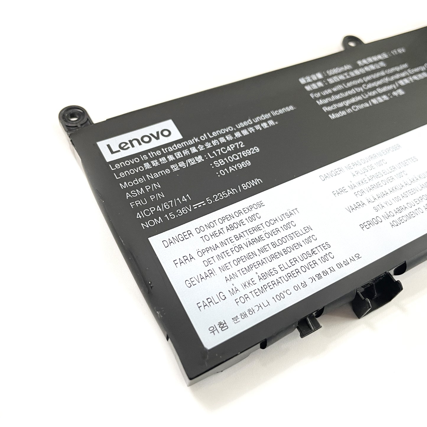 Genuine L17C4P72 Laptop Battery Compatible with Lenovo ThinkPad X1 Extreme 1st Gen/2nd Gen ThinkPad P1 1st/2nd Gen Serie L17M4P72 01AY968 01AY969 L18M4P71 01YU911 5B10V98091 SB10Q76929 SB10Q76928 80Wh