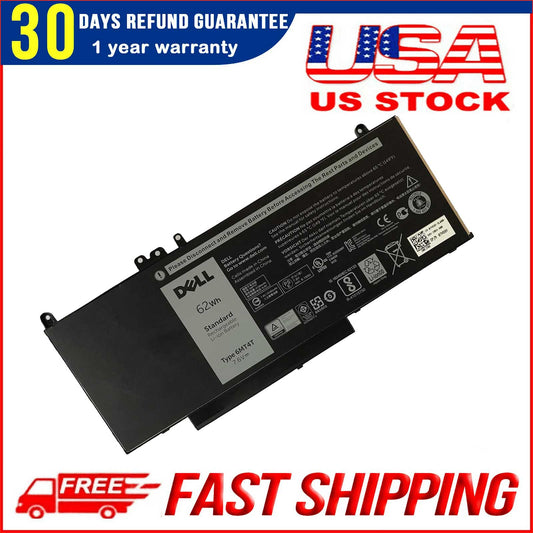 Genuine Dell 6MT4T 7.6V 62Wh Replacement Battery for Latitude E5270 E5470 E5570 Precision 3510