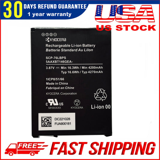 New OEM Original Kyocera Battery SCP-76LBPS For E7200 DuraForce PRO 3