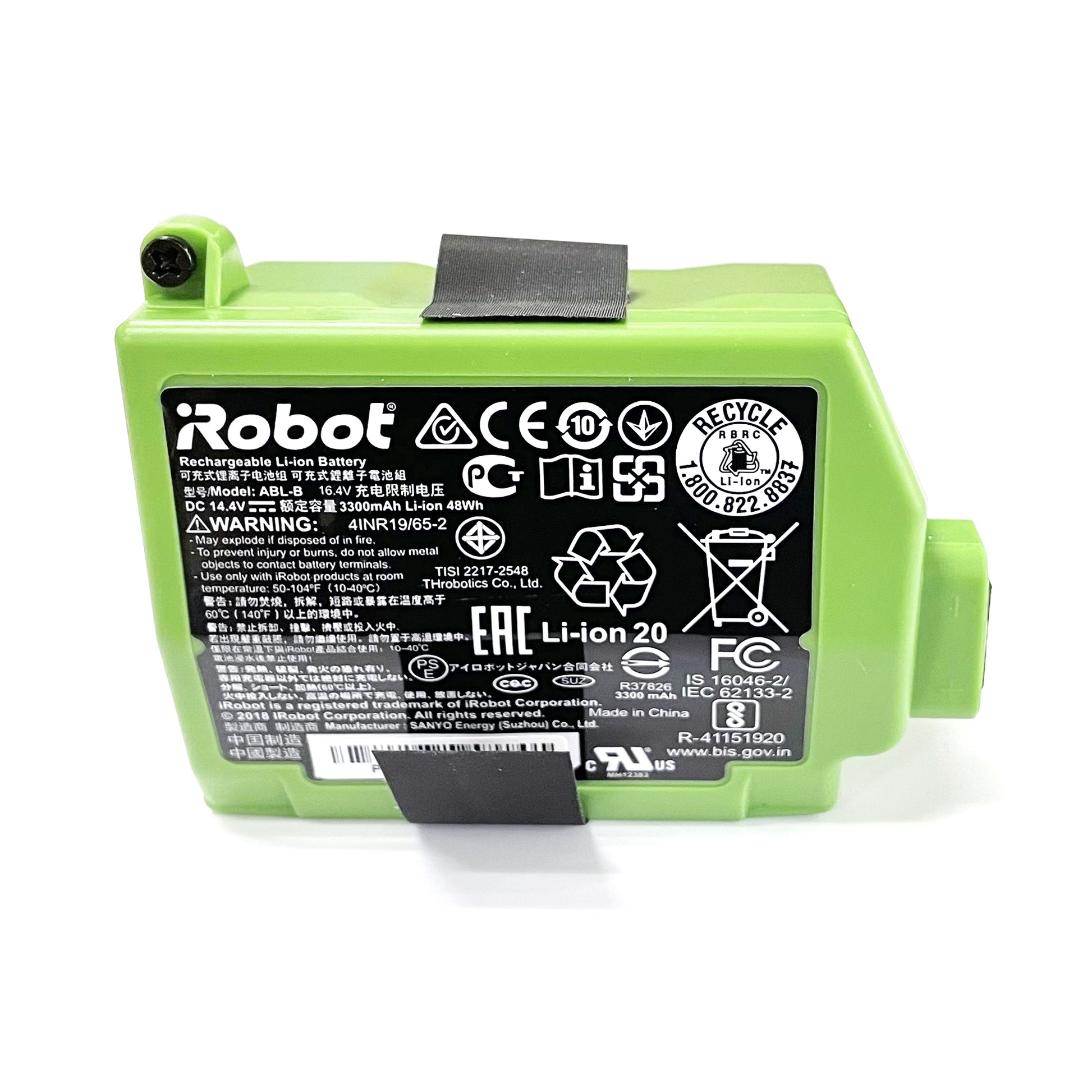 Genuine ABL-B Battery for iRobot Roomba S9+ & S9 | 14.4V 48Wh | Replaces 4INR19/65-2