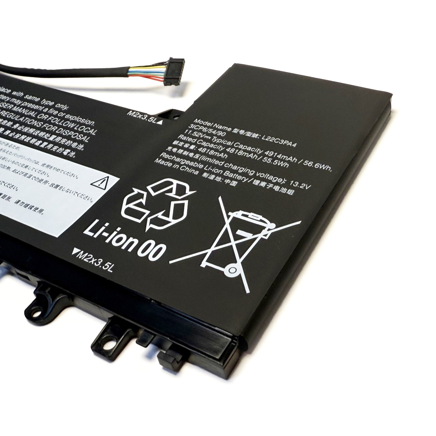 Genuine L22M3PA4 Laptop Battery Replacement for Lenovo IdeaPad Slim 5 16ABR8 16IAH8 16IRL8 Series L22L3PA4 L22C3PA4 L22B3PA4 56.6Wh 4914mAh 11.52V