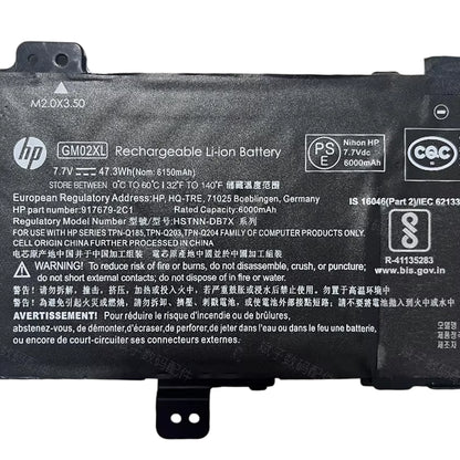 GM02XL HSTNN-DB7X 917725-855 Battery Replacement for HP Chromebook x360 11 G1 G3 G5
