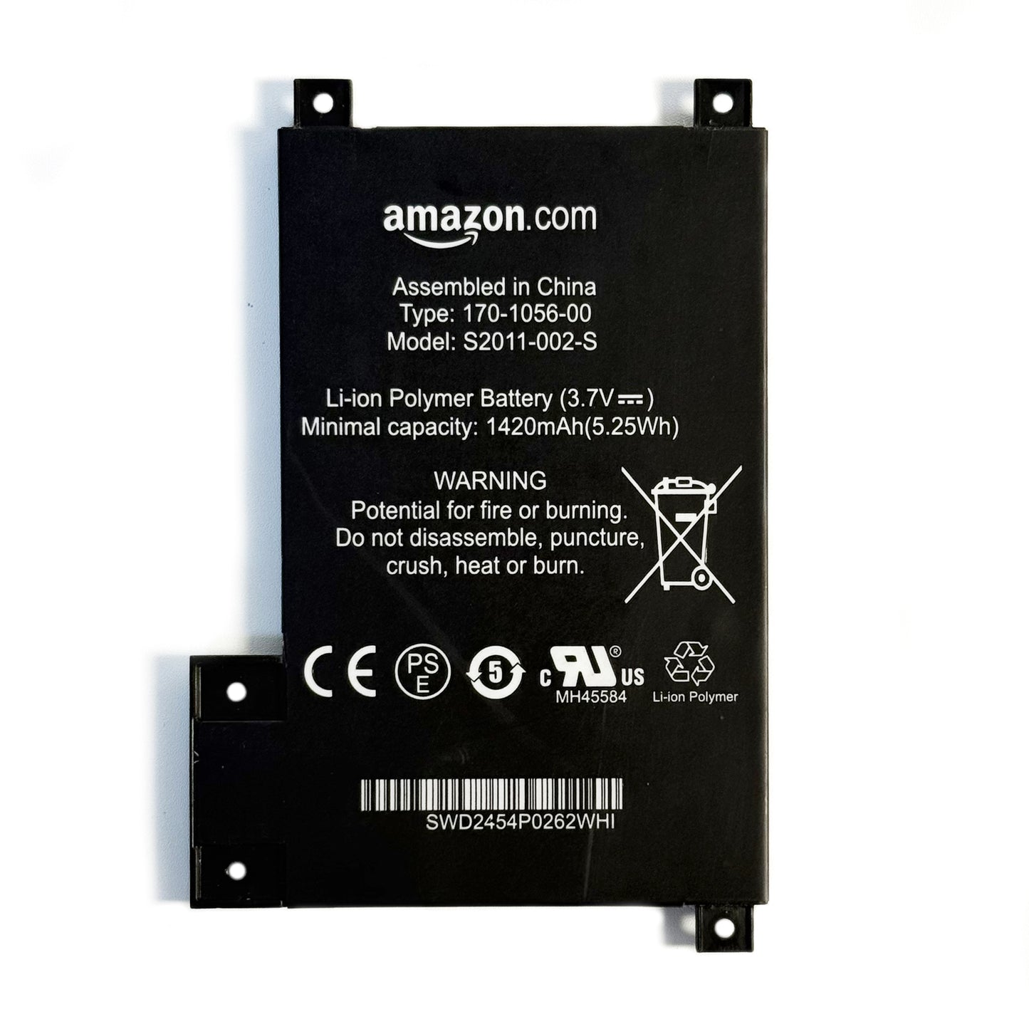 Original S2011-002-S replacement battery for Amazon Kindle Touch D01200. Reliable power, stable performance, and a perfect fit to bring your Kindle back to life.