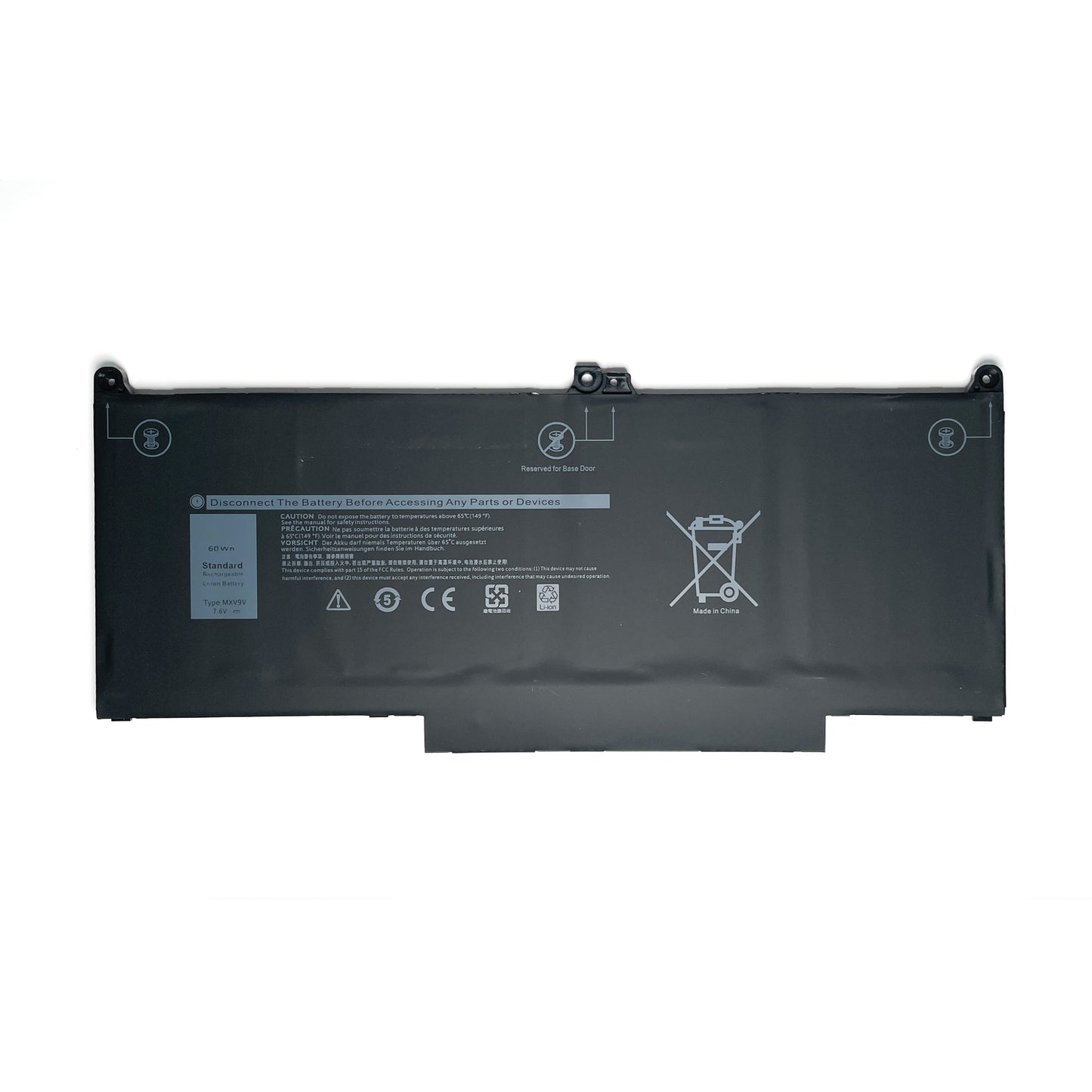 Genuine MXV9V Laptop Battery for Dell Latitude 5300 5310 7300 7400 E5300 E5310 E7300 E7400 Inspiron 7300 7306 2-in-1 Black Series P96G P96G001 P97G P97G001 P97G002P99G001 5VC2M 05VC2M 829MX 0829MX 7.6V 60Wh