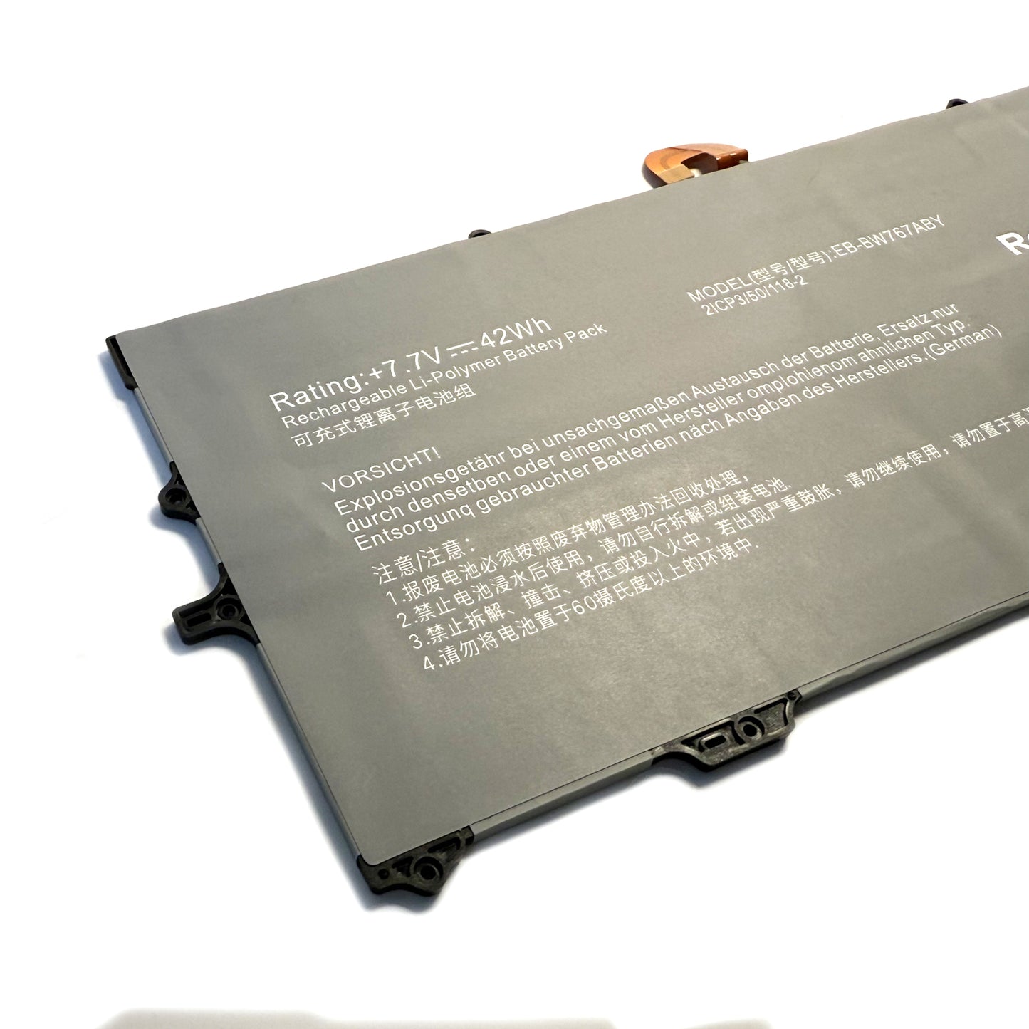 EB-BW767ABY Laptop Battery for Samsung Galaxy Book S NP767XCM NP930QCG NP767XCM-K02UK NP767XCM-K02US K02IT K02DE K01DE K01US K01CA K02CA SM-W767 SM-W767VZAAVZW 7.7V 42Wh/5454mAh