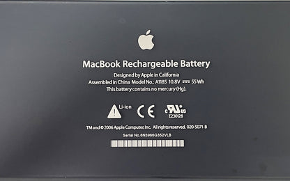 Genuine A1185 A1181 Laptop Battery for Apple MacBook 13" A1185 A1181 MA561 MA561FE/A MA561G/A MA561J/A [10.8V 59Wh Black]