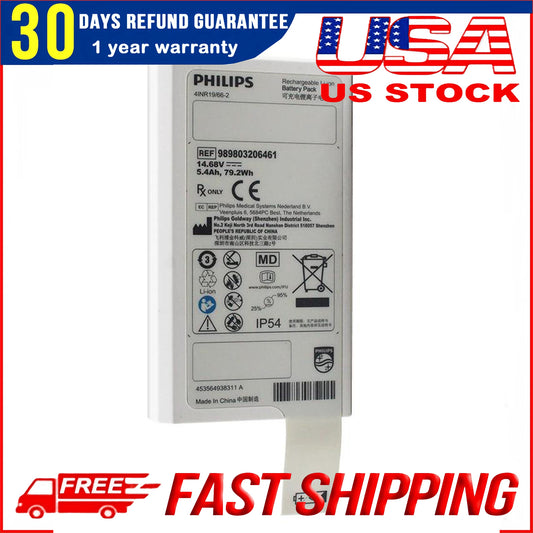 Original REF 989803206461 Battery Replacement for Philips Defibrillator 41NR19/66-2