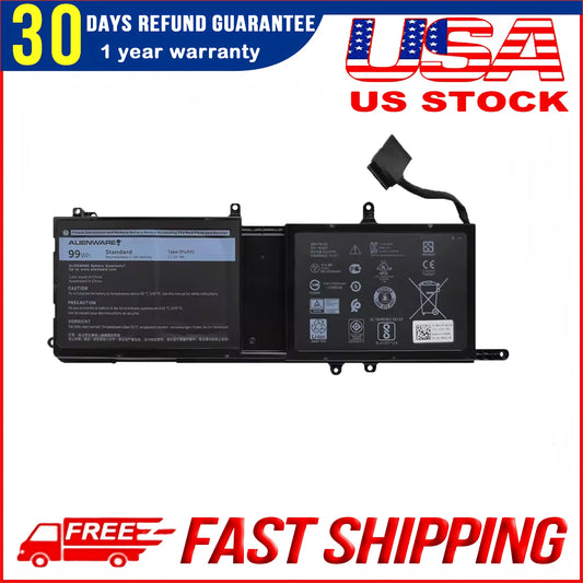 Brand New 9NJM1 99Wh 11.4V 8333mAh Battery Replacement for Alienware 15 R3/R4/R5 & 17 R3/R4/R5 (P69F/P31E)