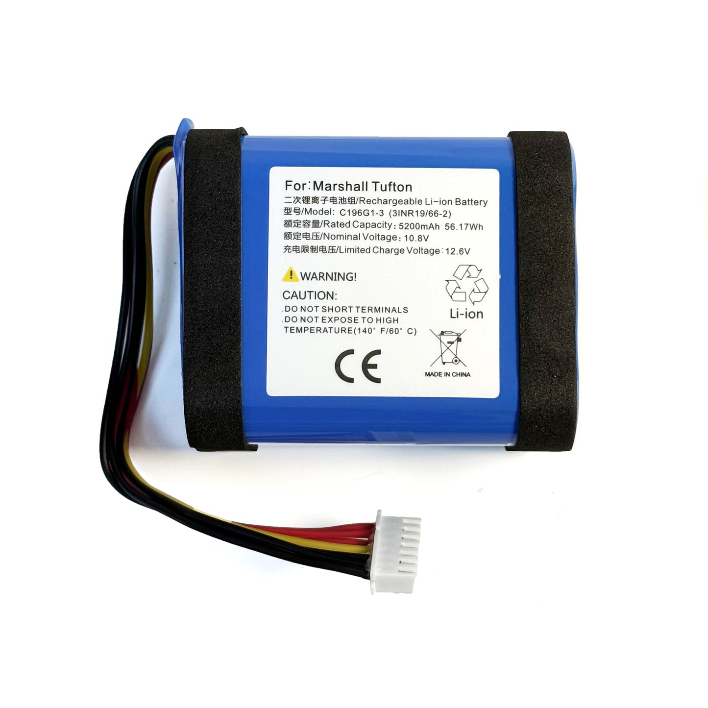 For C196G1-3 Marshall Tufton Bluetooth Speaker Battery – 10.8V 5200mAh NEW