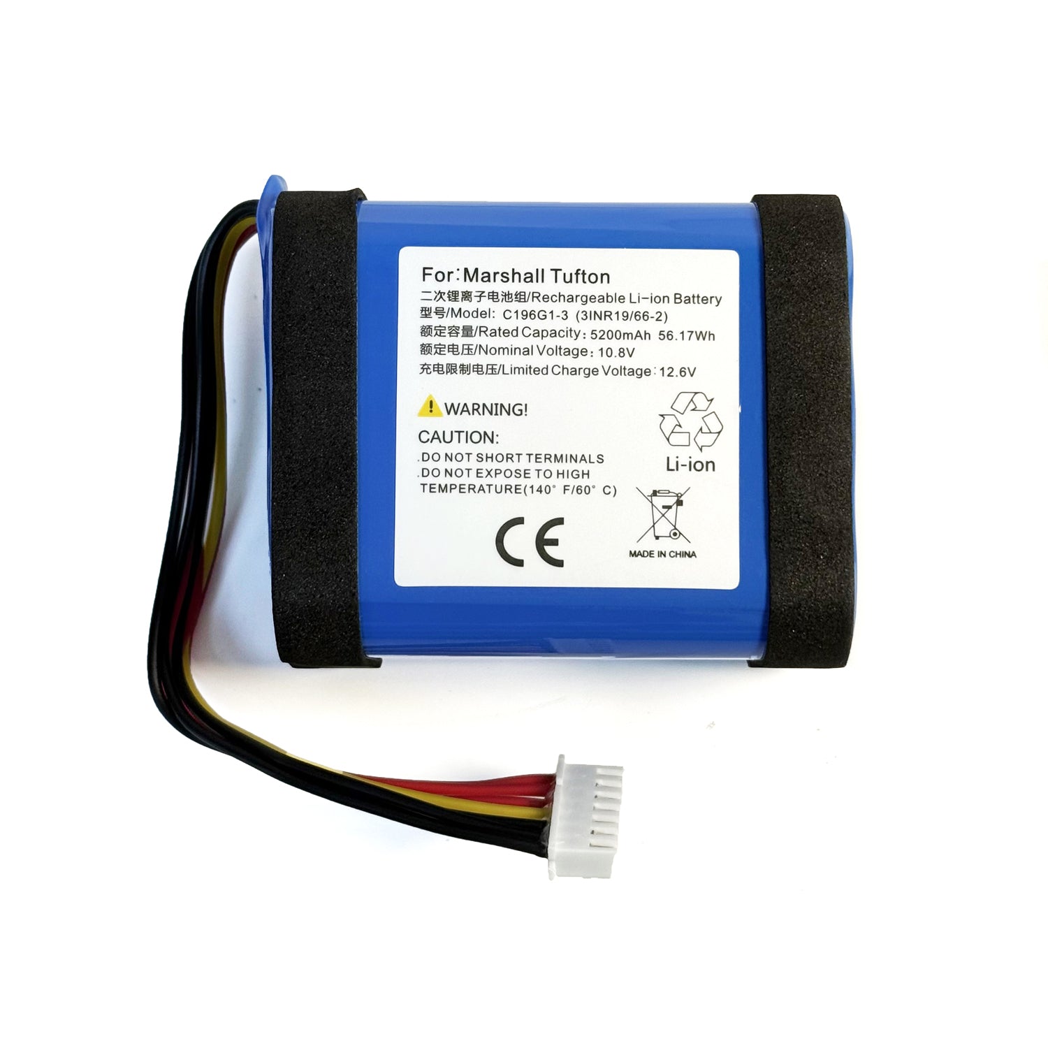 For C196G1-3 Marshall Tufton Bluetooth Speaker Battery – 10.8V 5200mAh NEW