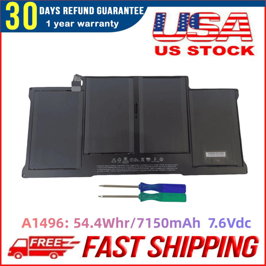 Genuine A1466 A1496 A1405 Replacement Battery for MacBook Air 2017 Early 2015 Early 2014 Mid 2013 Mid 2012 Mid 2011 Late 2010 Fits A1396 A1405 A1496 A1377