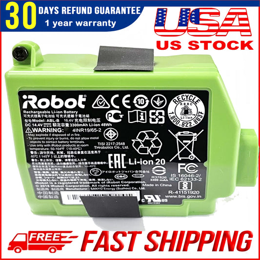 Genuine 48WH ABL-B Battery 3300mAh For iRobot Roomba S9 / S9+ S9550 9550 Robot Vacuum