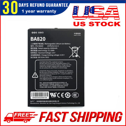 BA820 Battery Replacement for Algiz RT8 Handheld, for Unistrong UT30 UT32 UG908 UG905 Series 1ICP6/41/112-2 Upgrade Battery Replacement Capacity 3.8V 8200mAh/31.16Wh