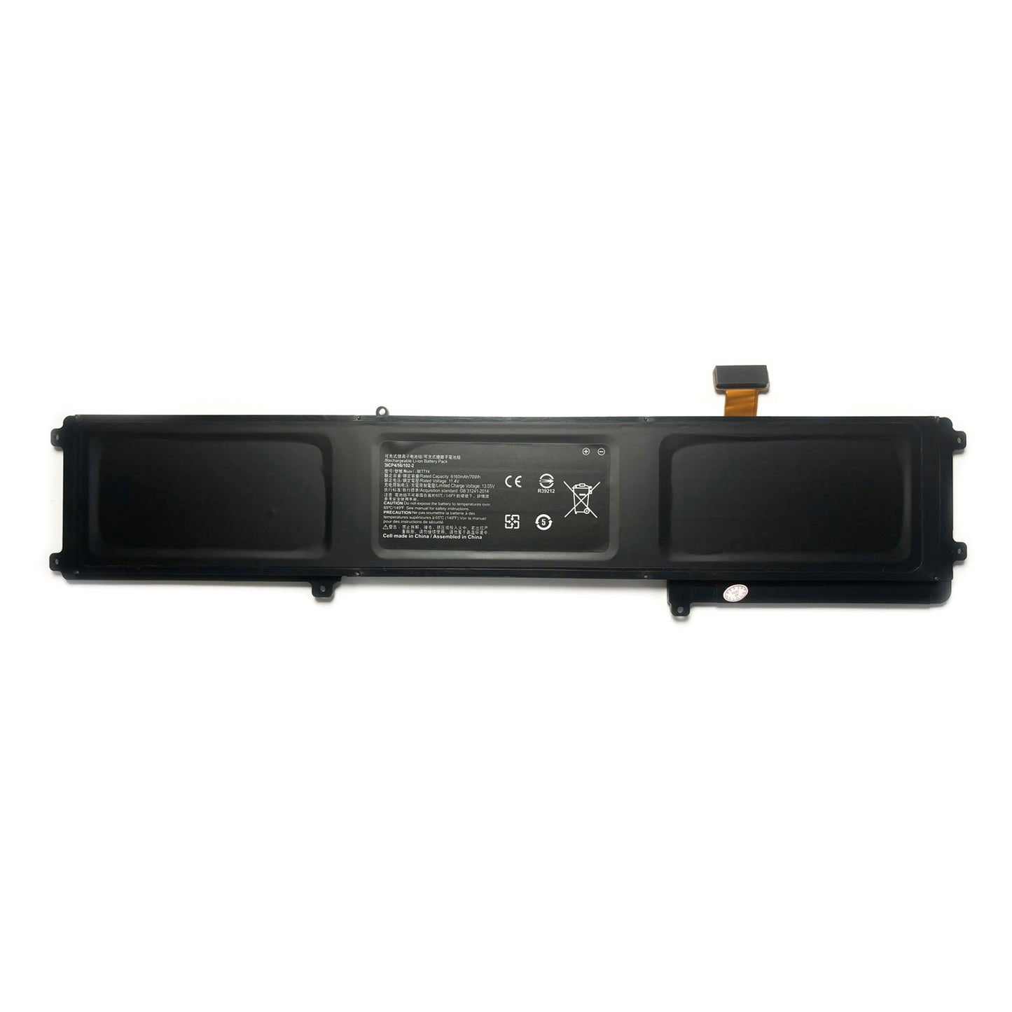 11.4V 70Wh 6160mAh BETTY4 3ICP4/56/102-2 Replacement Laptop Battery for Blade 14 2016 2017 V2 RZ09-0165 RZ09-0195 RZ09-01953E72 RZ09-01953E71 RZ09-01953W52