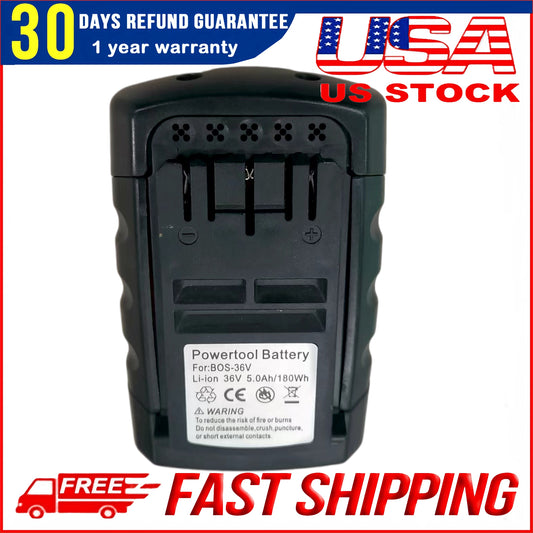 36V 6000mAh Li‑ion Replacement Battery for Bosch BAT810 BAT836 BAT840 GBH36 GSR36 Cordless Tools
