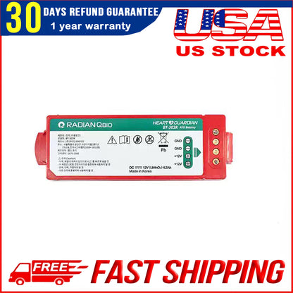 Original BT-303R 12V Non-Rechargeable Lithium Battery for RADIAN AED HR-501 Defibrillator Replacement