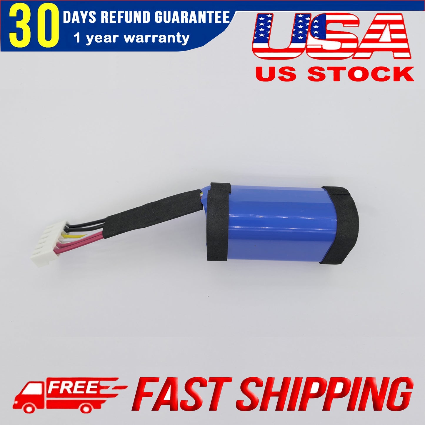  ID998 7800mAh Replacement Battery for JBL Charge 4, Charge 4J, Charge 4BLK (1INR19/66-3, SUN-INTE-118)