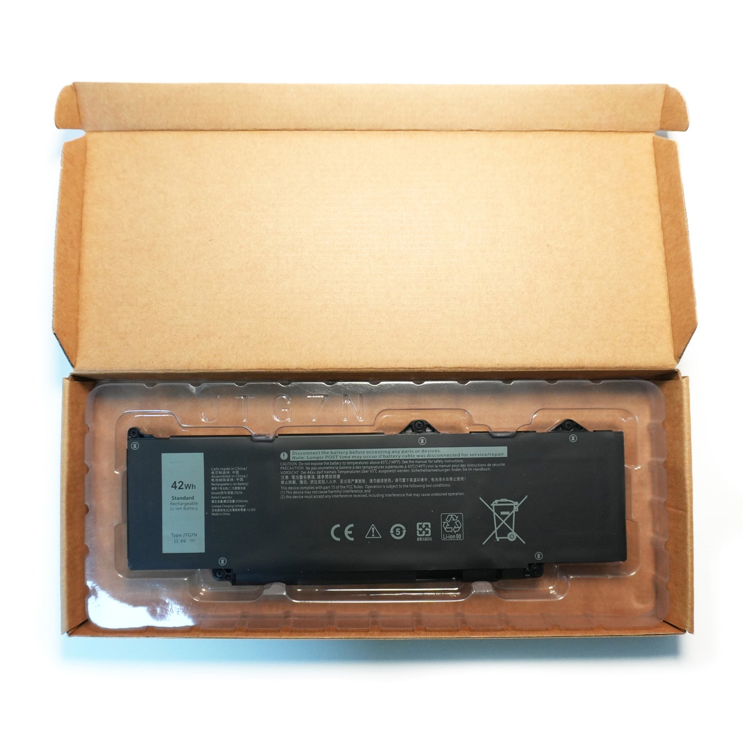 Genuine OEM Dell JTG7N 42Wh Battery Replacement for Latitude 5340, 5440, 5540 & Precision 3490 Laptops
