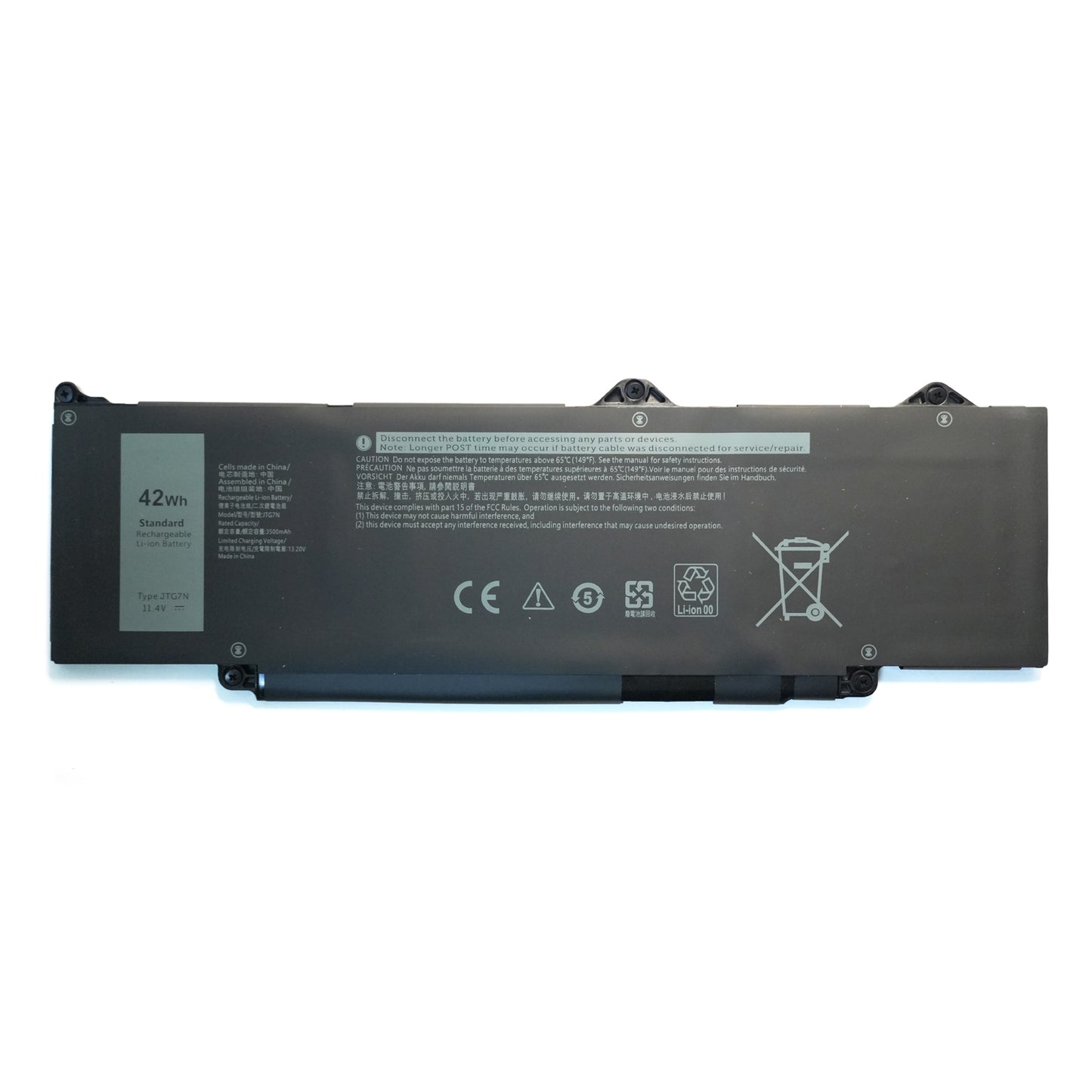 Genuine OEM Dell JTG7N 42Wh Battery Replacement for Latitude 5340, 5440, 5540 & Precision 3490 Laptops
