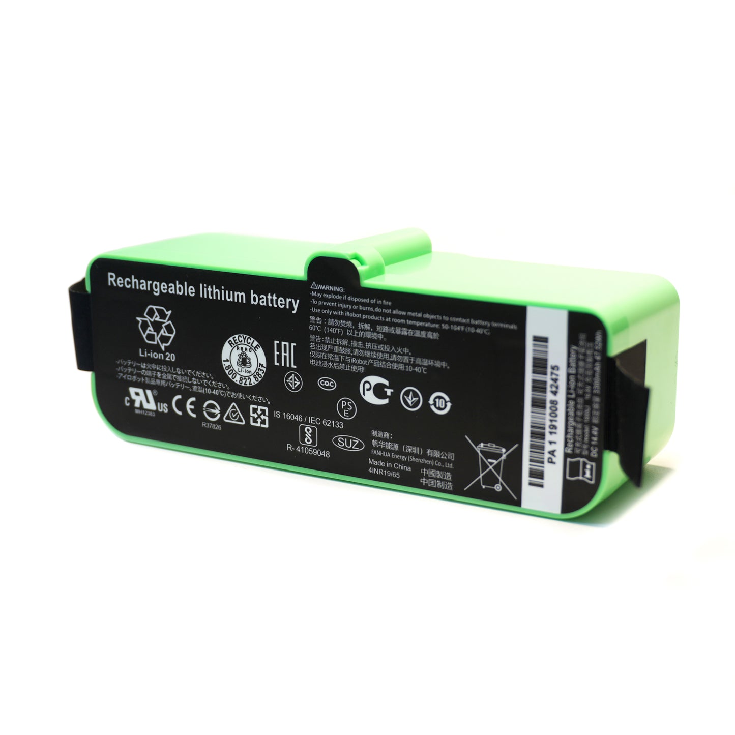 Genuine 1800LI Replacement battery Compatible with Roomba 960 981 970 965 801 805 850 860 890 891 895 695 690 685 680 677 675 671 670 665 652 640 614 615 4376392 for iRobot Roomba 500 600 700 800 900 Series
