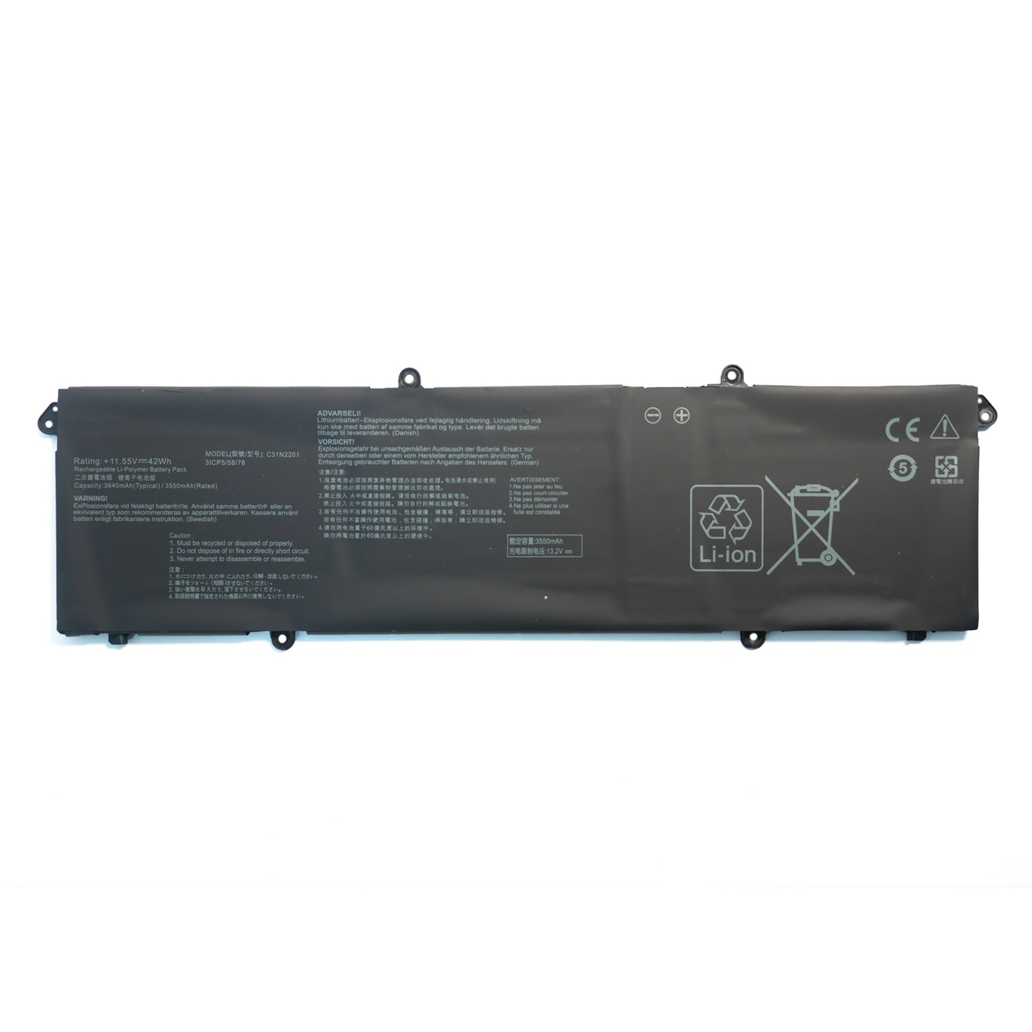 C31N2201 Laptop Battery Replacement for Asus Vivobook 15 X1504VA X1504ZA F1504ZA Go 15 E1504FA E1504GA 14 OLED X1405VA 16 M1605YA X1605EA 14X X1403VA 15X M3504YA 16X M3604YA K3604VA TN3604YA
