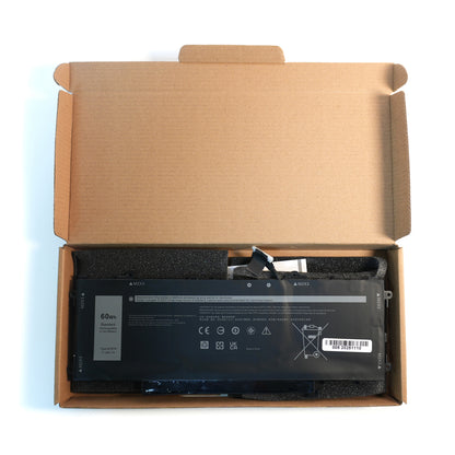 GT6TK Laptop Battery Replacement for Dell Latitude 9440 9450 2-in-1 Series Notebook 0MWK05 MWK05 0K2CPY K2CPY Black 11.55V 60Wh 5065mAh
