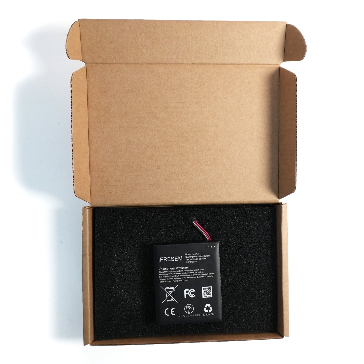 Replace S1 Internal Battery for Hardwired Ring Video Doorbell 2 - 5-Pin 5200mAh