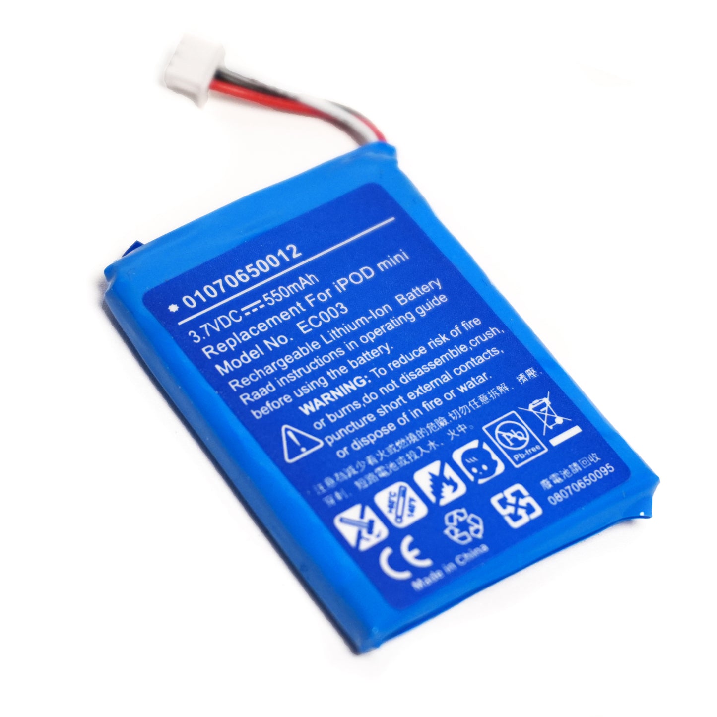 Replacement Battery for Apple iPod Mini 1st / 2nd Generation A1051 EC003