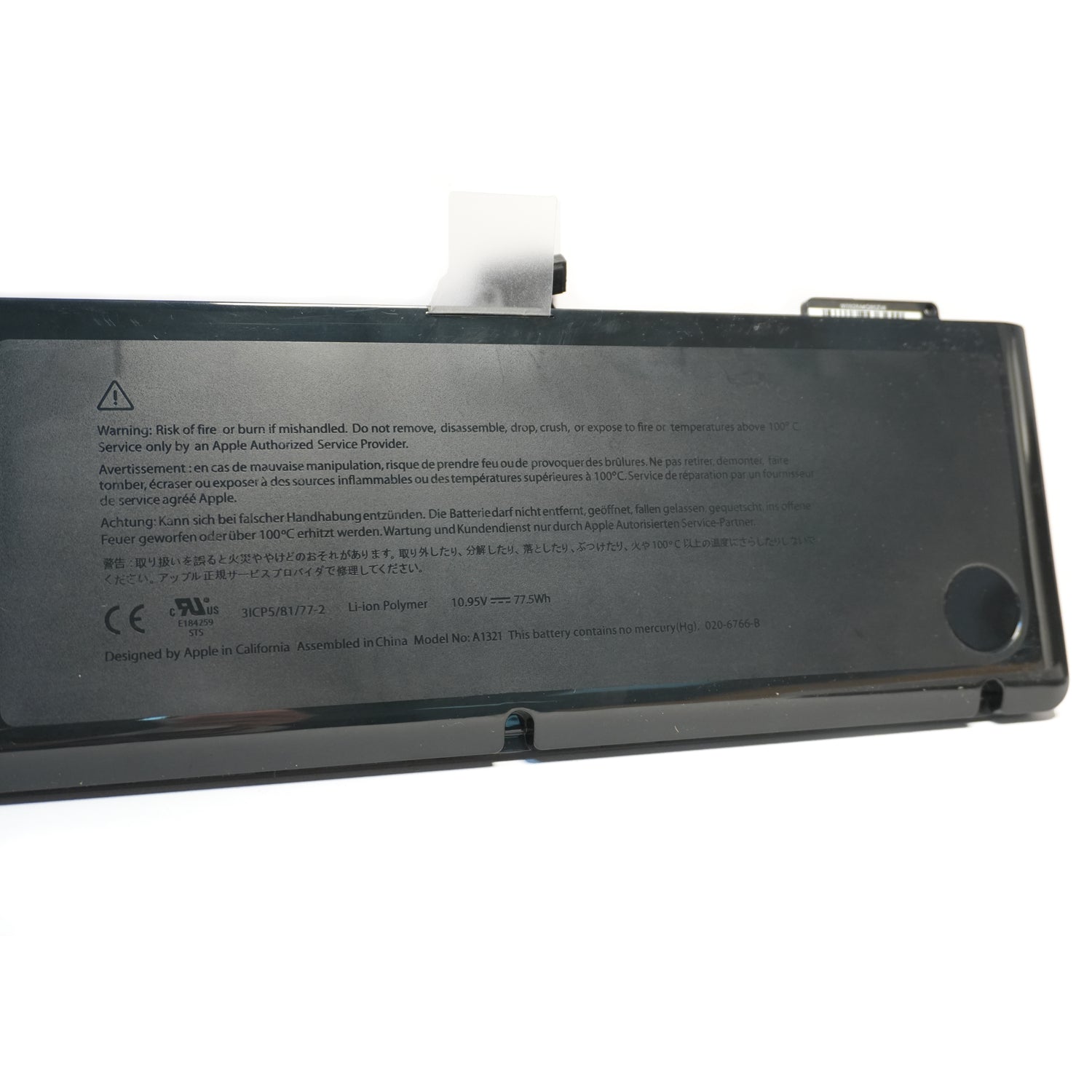 Replace A1321 Battery for Mid 2009 MacBook Pro 15-inch A1286 MC371 MC372 77.5Wh