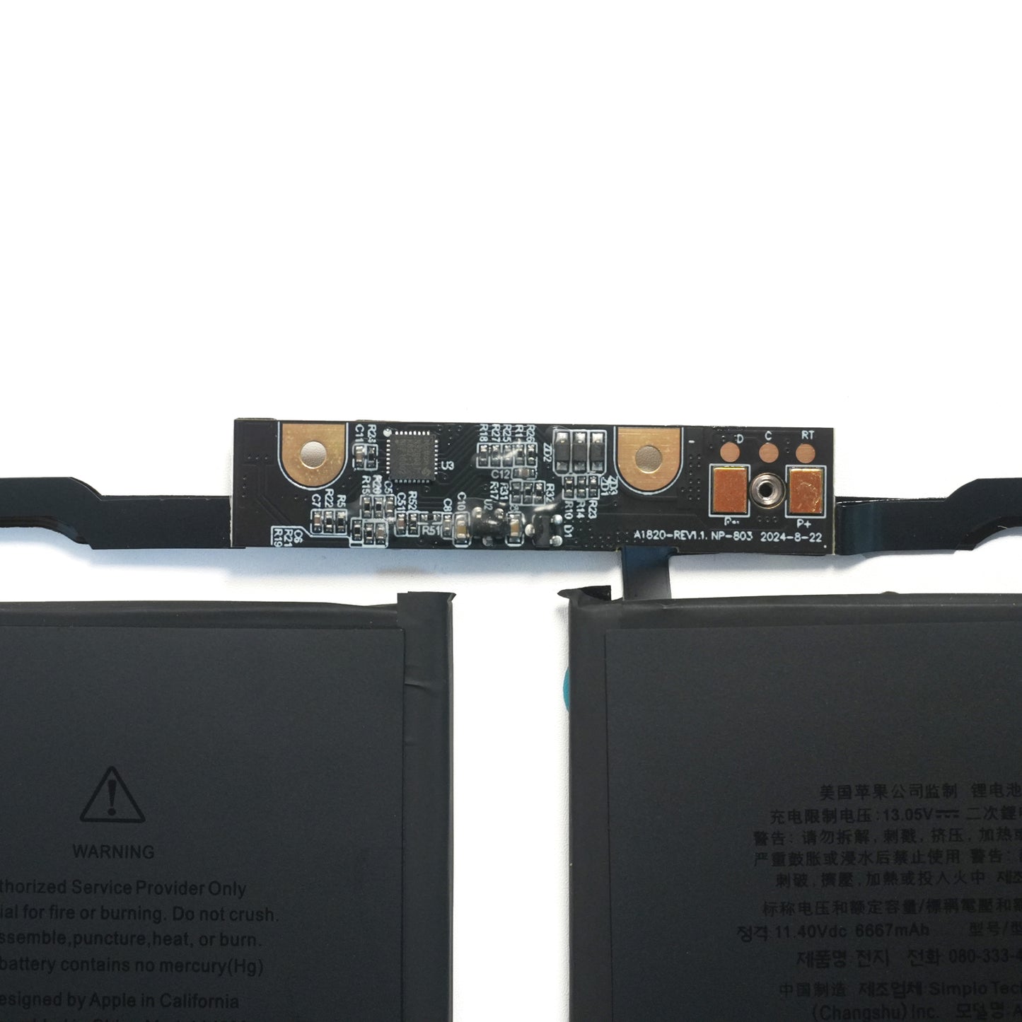 A1820 A1707 Battery Replacement for MacBook Pro A1707 (2016, 2017) 15-inch A1820 Battery EMC 3072 EMC 3162 (11.4V 78Wh 6667mAh)