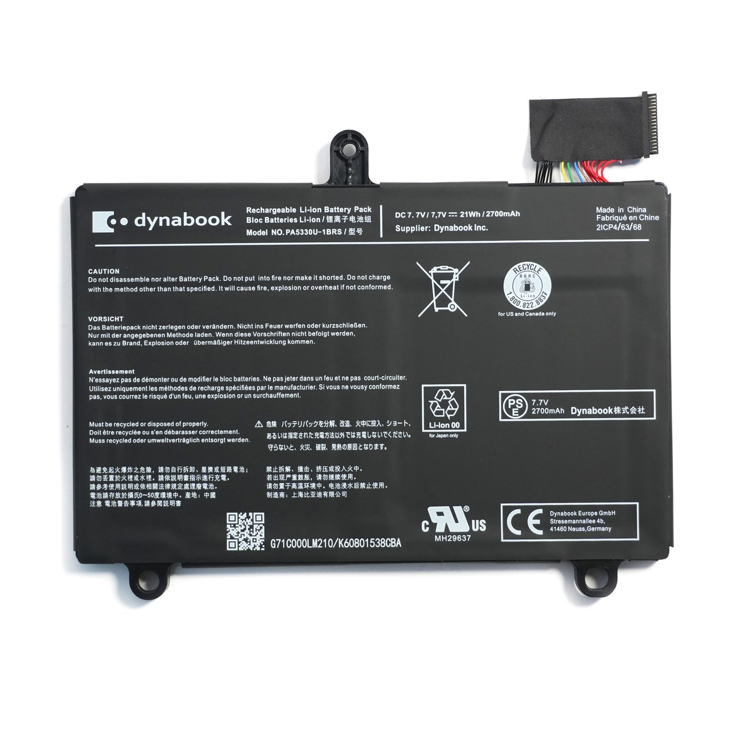 New PA5330U-1BRS OEM Battery Replacement for Toshiba Dynabook G83 GZ83 Series Notebook