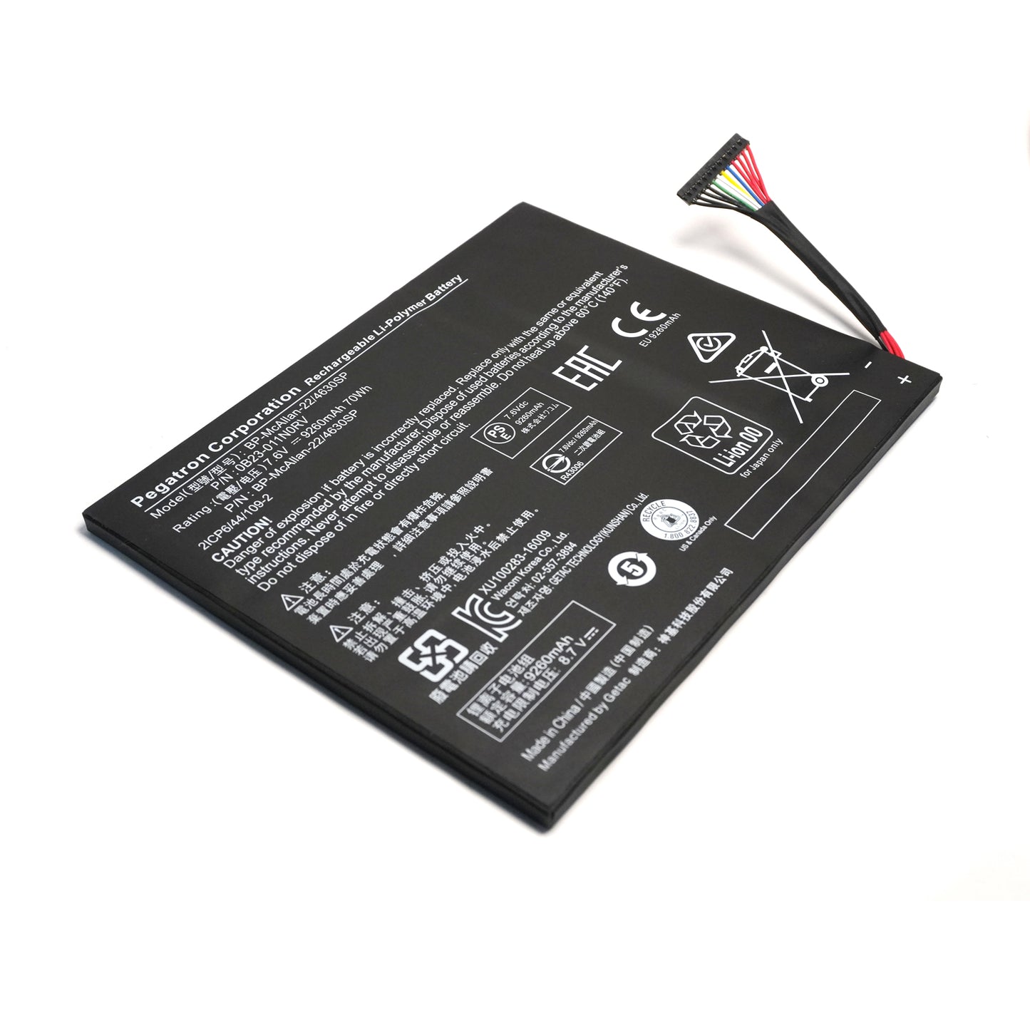 Original BP-McAllan-22/4630SP 0B23-011N0RV Battery Replacement for Getac Wacom MSP16 Rugged Tablet Computer