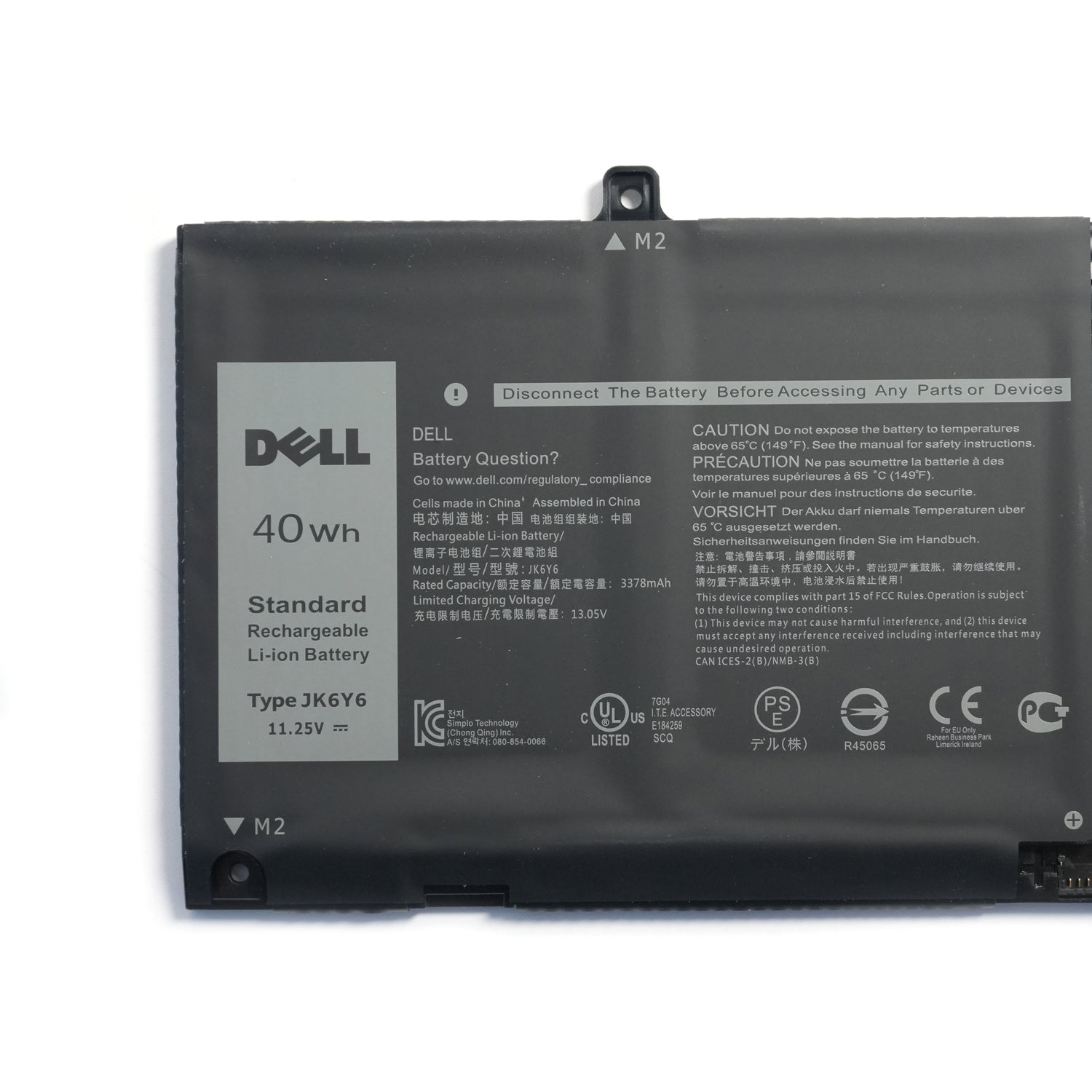 NEW OEM Dell JK6Y6 40Wh Battery for Inspiron 14 5406 P126G (CF5RH)