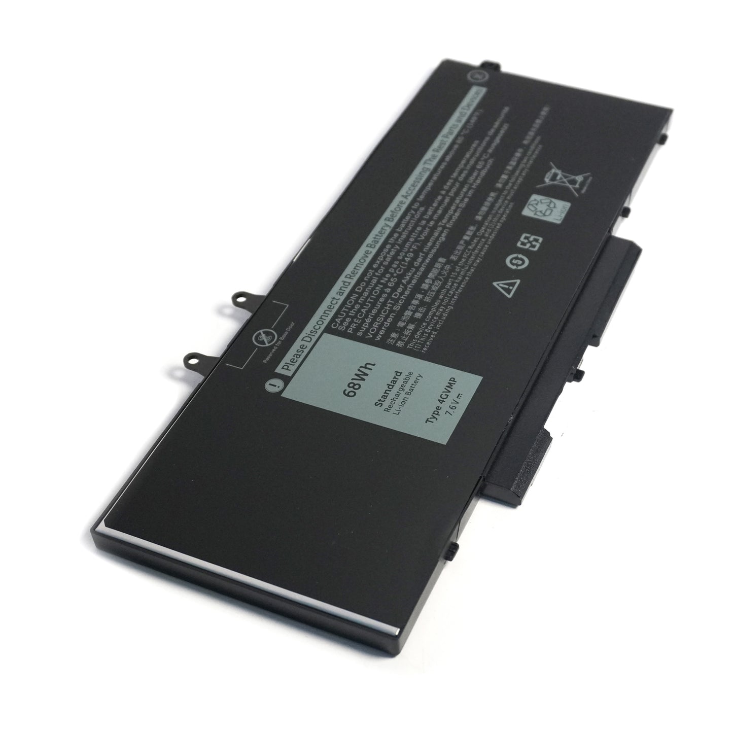 4GVMP Laptop Battery for Dell Latitude 5400 5500 5410 5510 E5400 E5500 Inspiron 7590 7591 7791 2-in-1 Precision 3540 3550 Series P84F P84F001 P42E P42E001 P98G001 P80F001 RF7WM C5GV2 H82T6 7.6V 68Wh