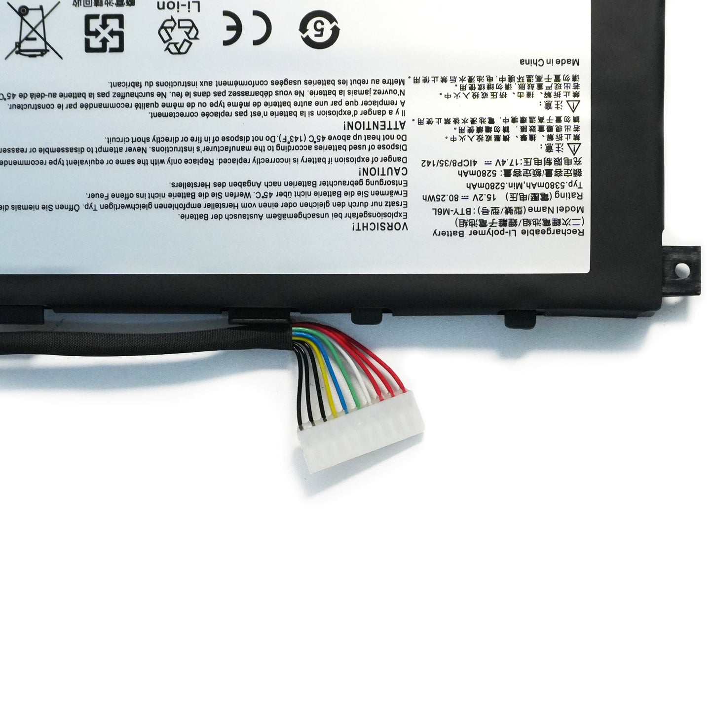 Genuine BTY-M6L 80.25Wh 15.2V Battery Replacement for MSI GS65 Stealth Thin 8SF & P65 Creator 8RE Laptop Series