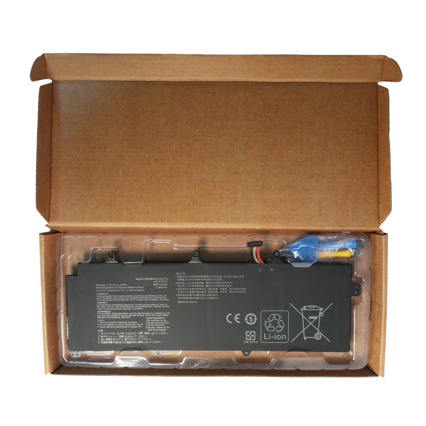 C41N1712 Battery for ASUS ROG GX501 Series (GX501GI, GX501GM, GX501VS) | 15.4V 50Wh