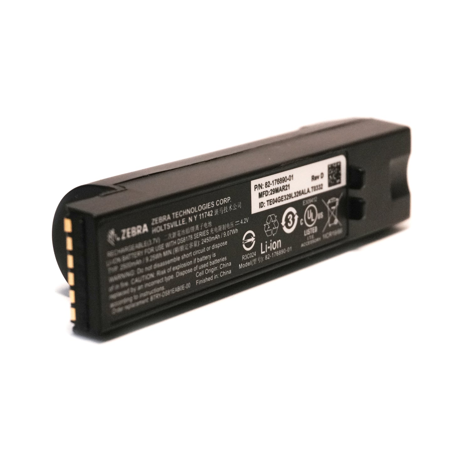 New Original 82-176890-01 Replacement Battery for Zebra DS8178 DS8170 Series Barcode Scanner