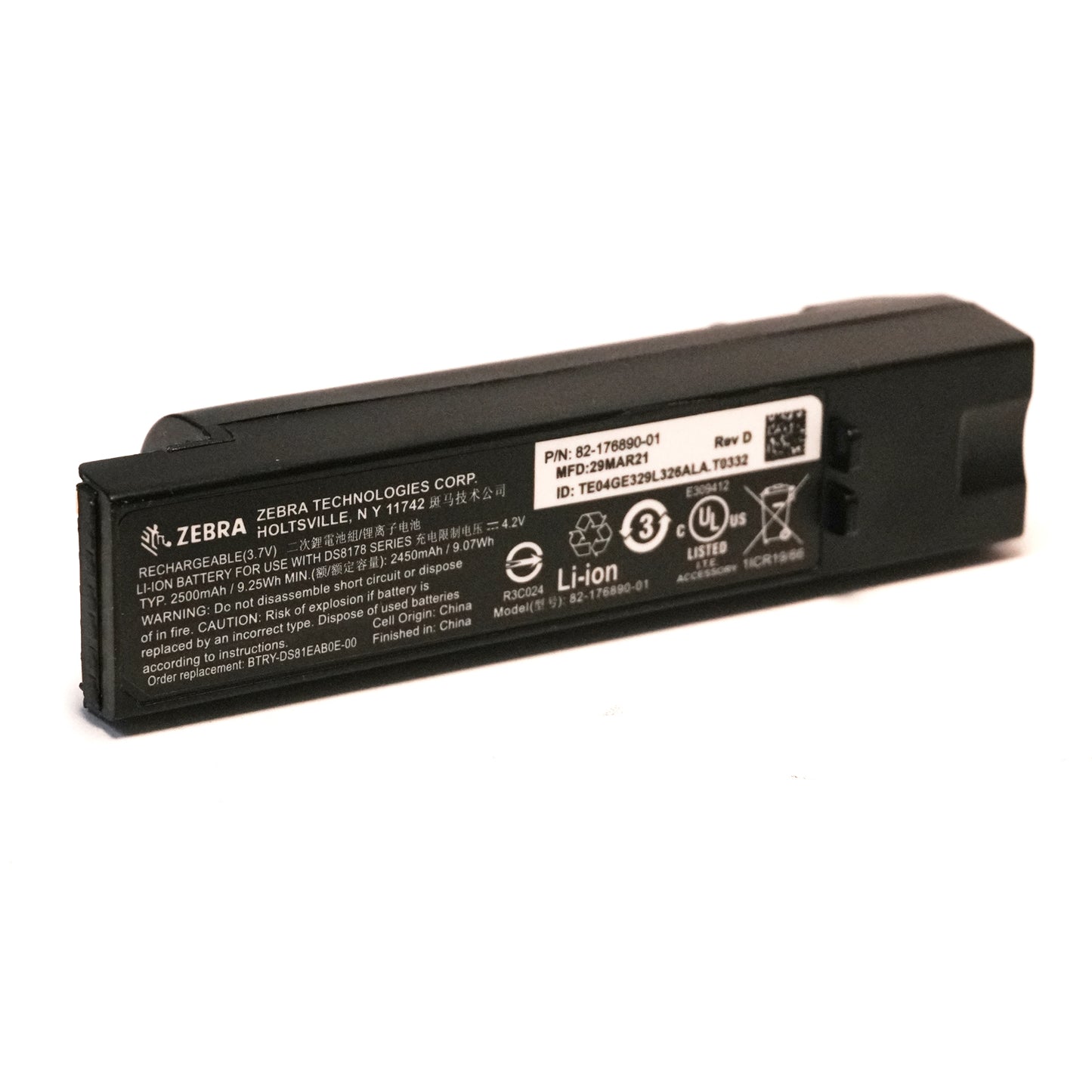 New Original 82-176890-01 Replacement Battery for Zebra DS8178 DS8170 Series Barcode Scanner