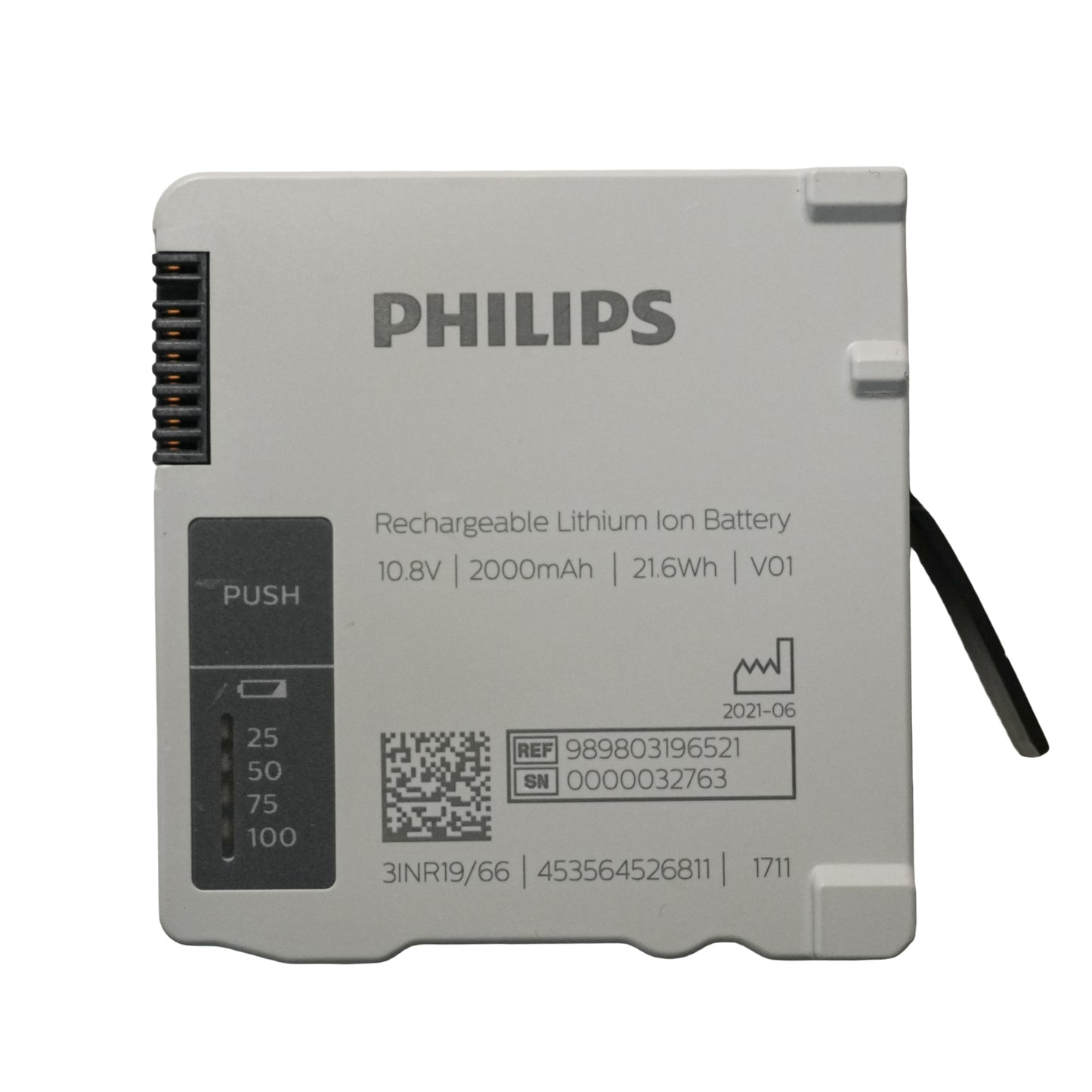 Genuine 989803196521 Battery Replacement for Medizin Systeme IntelliVue X3 MX100 (3INR19/66)