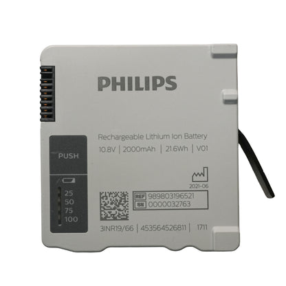 Genuine 989803196521 Battery Replacement for Medizin Systeme IntelliVue X3 MX100 (3INR19/66)