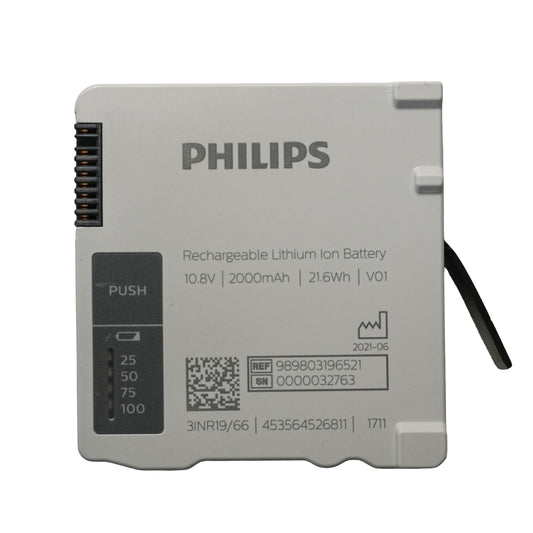 Genuine 989803196521 Battery Replacement for Medizin Systeme IntelliVue X3 MX100 (3INR19/66)