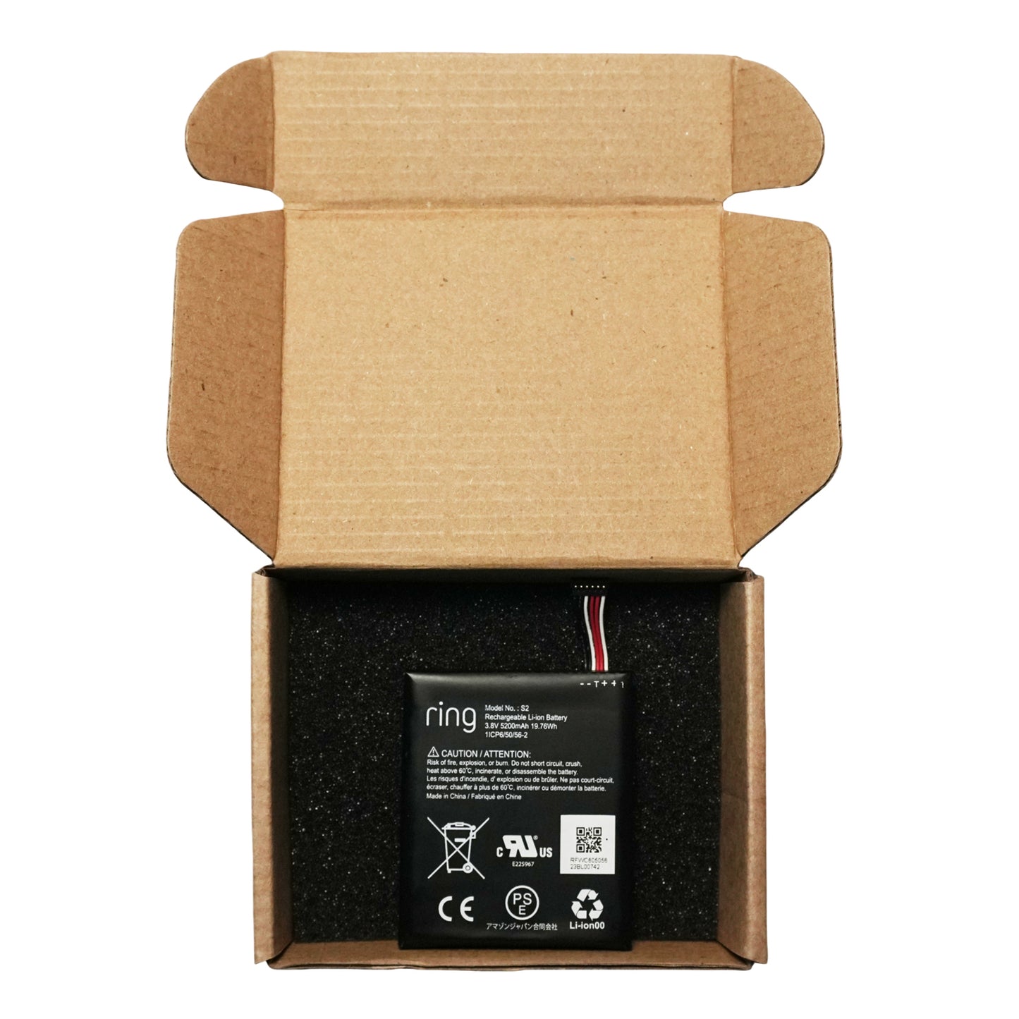 Genuine 5200mAh 6-Pin Replacement Battery for Ring Video Doorbell S2 