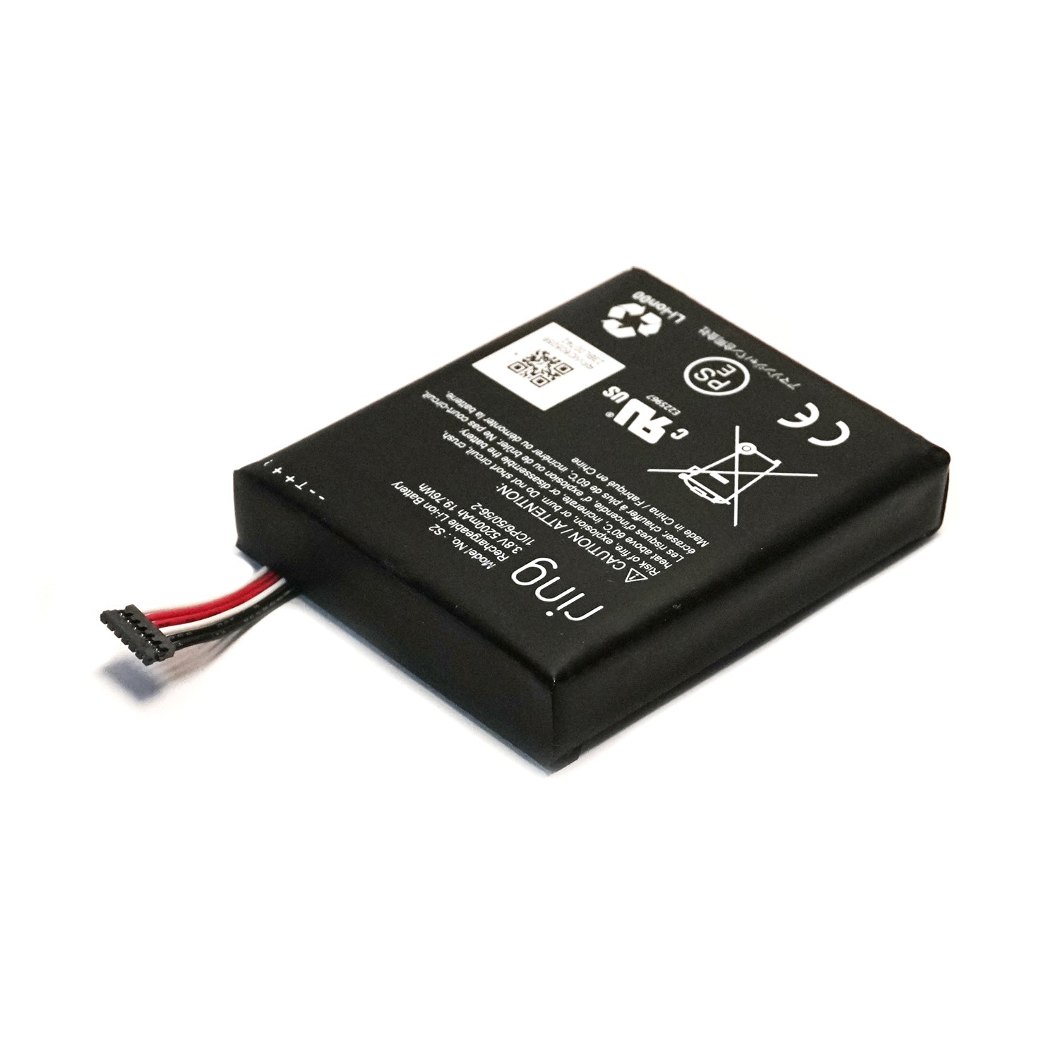 Genuine 5200mAh 6-Pin Replacement Battery for Ring Video Doorbell S2 