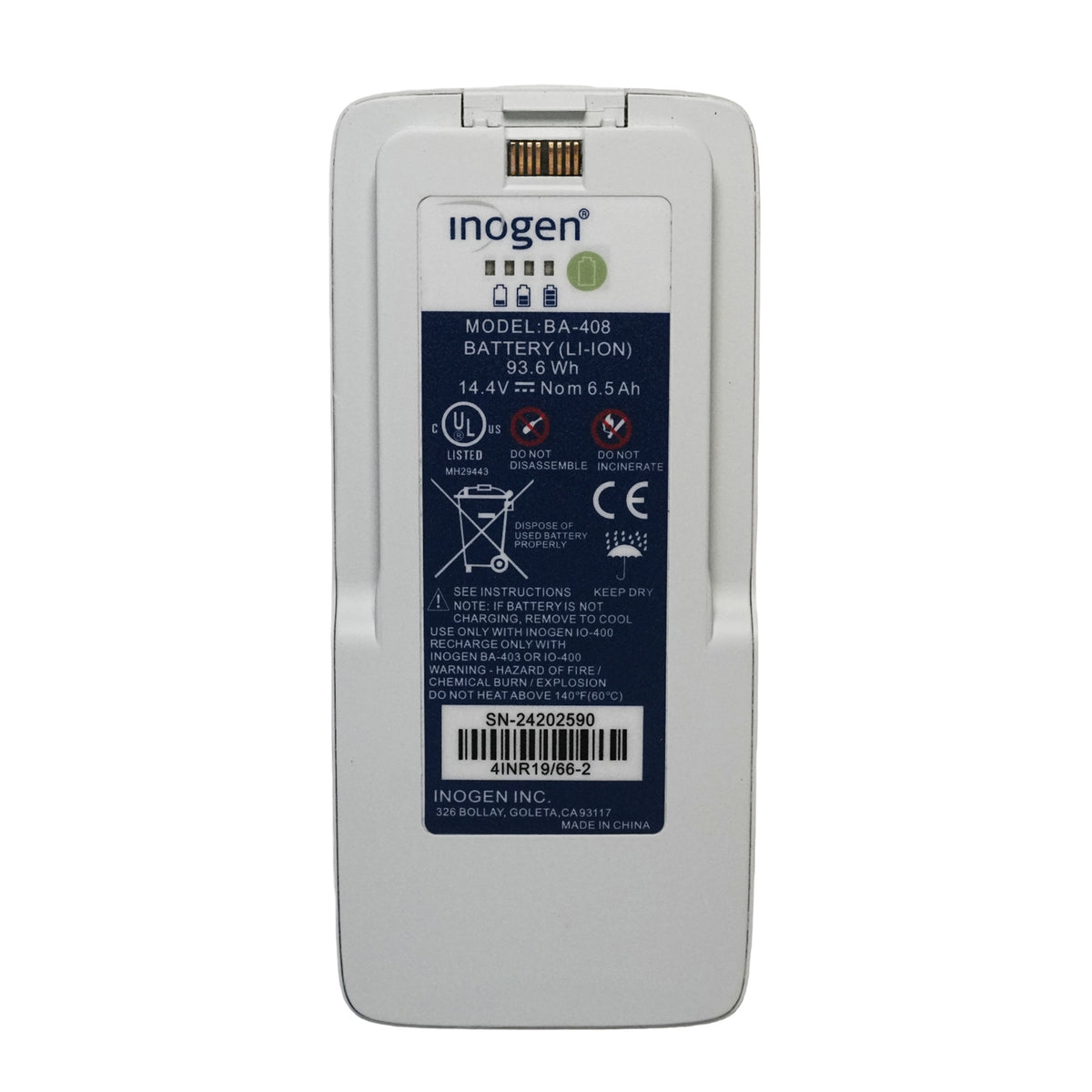 New Inogen G4 BA-408 Battery