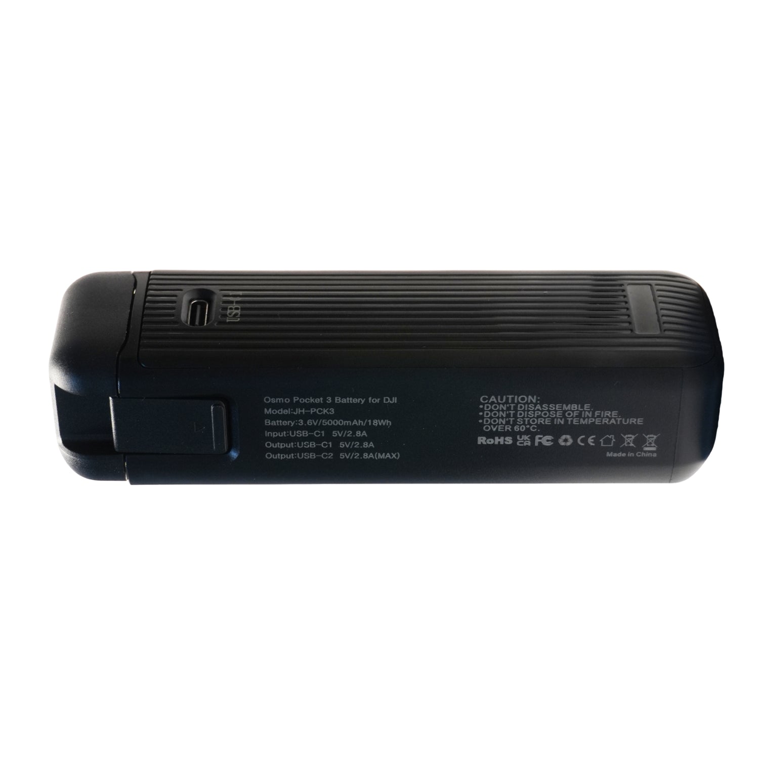 Pocket 3 Battery Handle for DJI Osmo Pocket 3 – 5000mAh Fast Charge + 1/4″ Thread