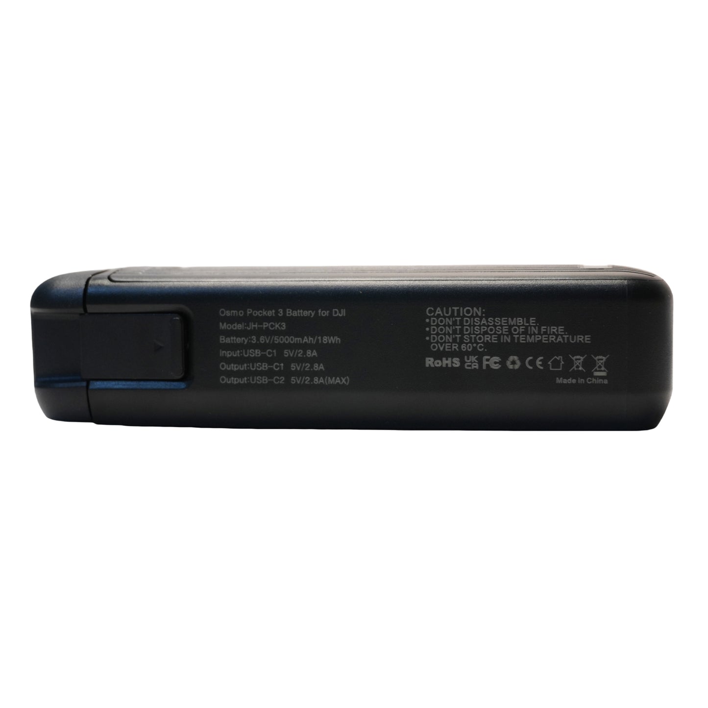 Pocket 3 Battery Handle for DJI Osmo Pocket 3 – 5000mAh Fast Charge + 1/4″ Thread
